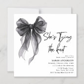 Sie bindet das Knot-Brautparty Magneteinladung (Vorderseite)