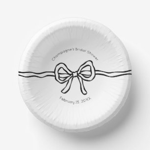 Sie bindet das moderne Brautparty des Knotens Pappteller