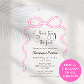 Sie bindet das moderne Skript-Brautparty von Knote Einladung