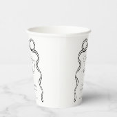 Sie bindet das moderne Skript-Brautparty von Knote Pappbecher (Rechts)