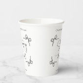 Sie bindet das moderne Skript-Brautparty von Knote Pappbecher (Links)