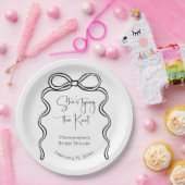 Sie bindet das moderne Skript-Brautparty von Knote Pappteller (Party)