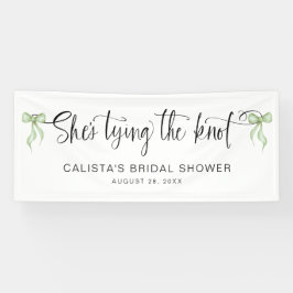 Sie bindet das Personalisierte Brautparty des Knot Banner