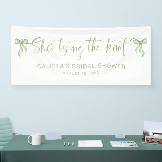 Sie bindet das Personalisierte Brautparty des Knot Banner (Messe)