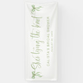 Sie bindet das Personalisierte Brautparty des Knot Banner (Vertikal)