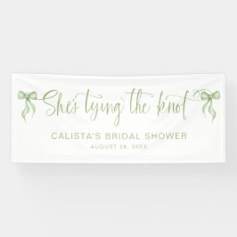 Sie bindet das Personalisierte Brautparty des Knot Banner