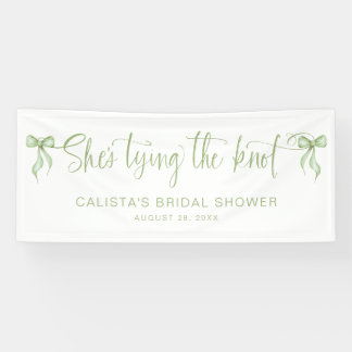 Sie bindet das Personalisierte Brautparty des Knot Banner