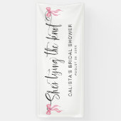 Sie bindet das Personalisierte Brautparty des Knot Banner (Vertikal)