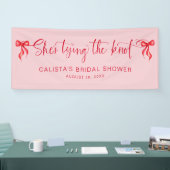 Sie bindet das Personalisierte Brautparty des Knot Banner (Messe)