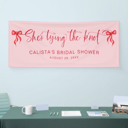 Sie bindet das Personalisierte Brautparty des Knot Banner (Messe)