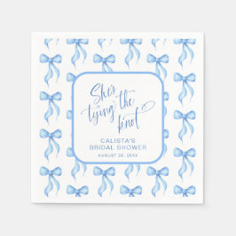 Sie bindet das Personalisierte Brautparty des Knot Serviette