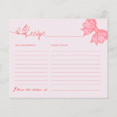 Sie bindet das Rosa-Brautparty-Rezept (Vorderseite)