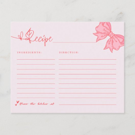Sie bindet das Rosa-Brautparty-Rezept (Vorderseite)