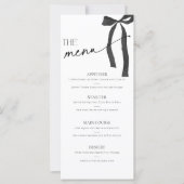 Sie bindet das Schwarze Bow-Menü des Brautparty an (Vorderseite)