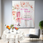 Sie bindet den Hintergrund des Brautparty des Knot Wandteppich