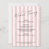 Sie bindet den Junggeselinnen-Abschied des Knotens Einladung (Rückseite)