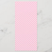 Sie bindet den "Knot Pink Bow Brautparty Brunch" Menükarte (Rückseite)