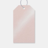 Sie bindet den knot-schicken Glitzer rosa Bugbrida Geschenkanhänger (Rückseite)