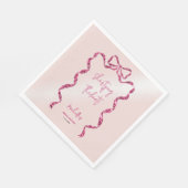 Sie bindet den knot-schicken Glitzer rosa Bugbrida Serviette (Ecke)