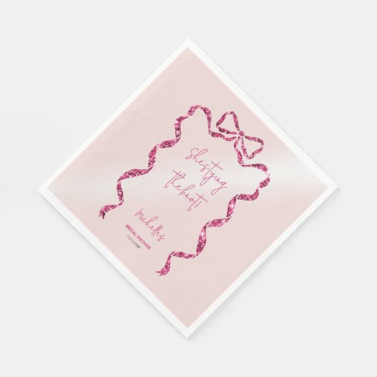 Sie bindet den knot-schicken Glitzer rosa Bugbrida Serviette (Ecke)
