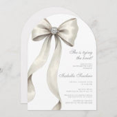 Sie bindet den Knoten Bachelorette an Einladung (Vorne/Hinten)