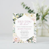 Sie bindet den Knoten | Bridal Shower Einladung (Stehend Vorderseite)