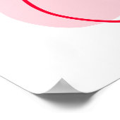 Sie bindet den Knoten rosa und roten Brautkorb an. Poster (Ecke)