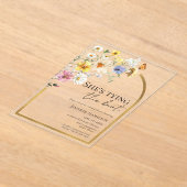 Sie bindet den Knoten | WILDBLUME BRAUTPARTY Acryleinladungen (Ablage )