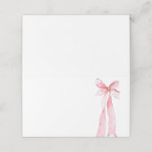 Sie bindet den Knotentisch Platzkarte (Außenseite Aufgefaltet)