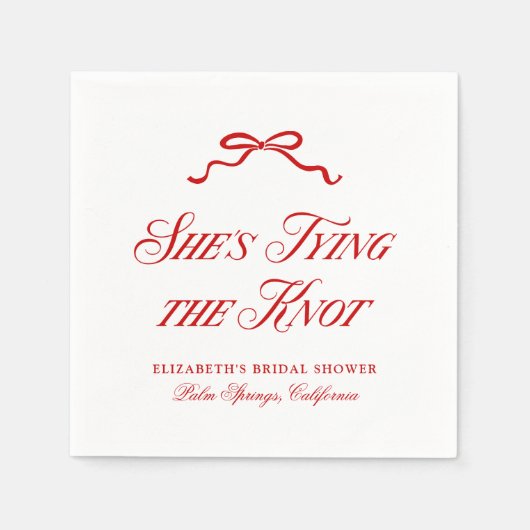 Sie bindet den nicht roten, eleganten Handgezeichn Serviette (Vorderseite)