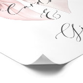 Sie bindet die Brautparty-Karten und Geschenke des Poster (Ecke)