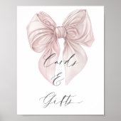 Sie bindet die Brautparty-Karten und Geschenke des Poster (Vorne)