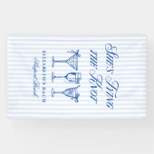 Sie bindet die elegante Hand der Knot-Küste. Banner (Horizontal)