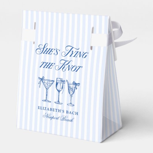 Sie bindet die elegante Hand der Knot-Küste. Geschenkschachtel (Rückseite)