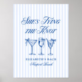 Sie bindet die elegante Hand der Knot-Küste. Poster (Vorne)