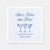 Sie bindet die elegante Hand der Knot-Küste. Serviette (Vorderseite)