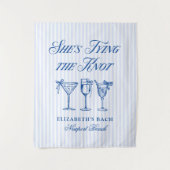 Sie bindet die elegante Hand der Knot-Küste. Wandteppich (Vorderseite)