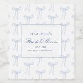 Sie bindet die Knoblauen Brautparty-Favoriten Weinetikett (Einzelnes Label)