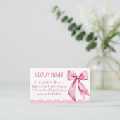 Sie bindet die knochenrosa Bogen-Dusche an Begleitkarte (Stehend Vorderseite)