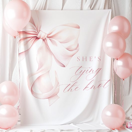 Sie bindet die Knot-Brautparty-Kulisse Wandteppich