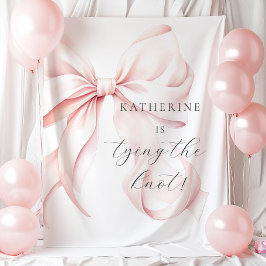 Sie bindet die Knot-Brautparty-Kulisse Wandteppich