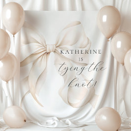 Sie bindet die Knot-Brautparty-Kulisse Wandteppich