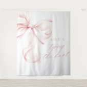 Sie bindet die Knot-Brautparty-Kulisse Wandteppich (Vorderseite)