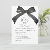 Sie bindet die Knot Bridal-Dusche an die Einladung (Stehend Vorderseite)