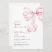 Sie bindet die Knot Bridal-Dusche an die Einladung (Vorne/Hinten)