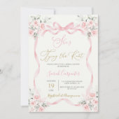 Sie bindet die Knot Bridal-Dusche an die Einladung (Vorderseite)