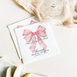 Sie bindet die Knot-Pink-Bow-Napkins Serviette
