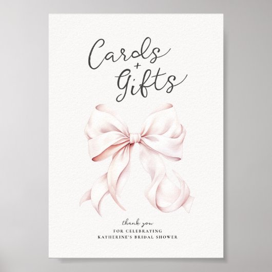 Sie bindet die Knotenkarten & Geschenke an das ros Poster (Vorne)