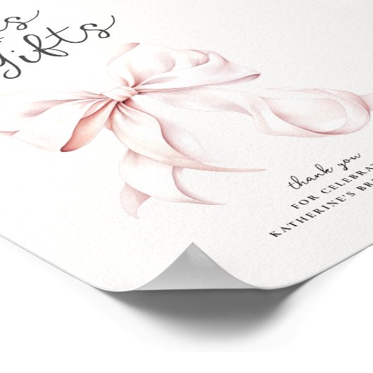 Sie bindet die Knotenkarten & Geschenke an das ros Poster (Ecke)