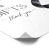 Sie bindet die schwarzen Schulterkarten und Gesche Poster (Ecke)